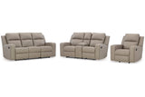 Lavenhorne Pebble Reclining Sofa, Loveseat and Recliner from Ashley - Luna Furniture