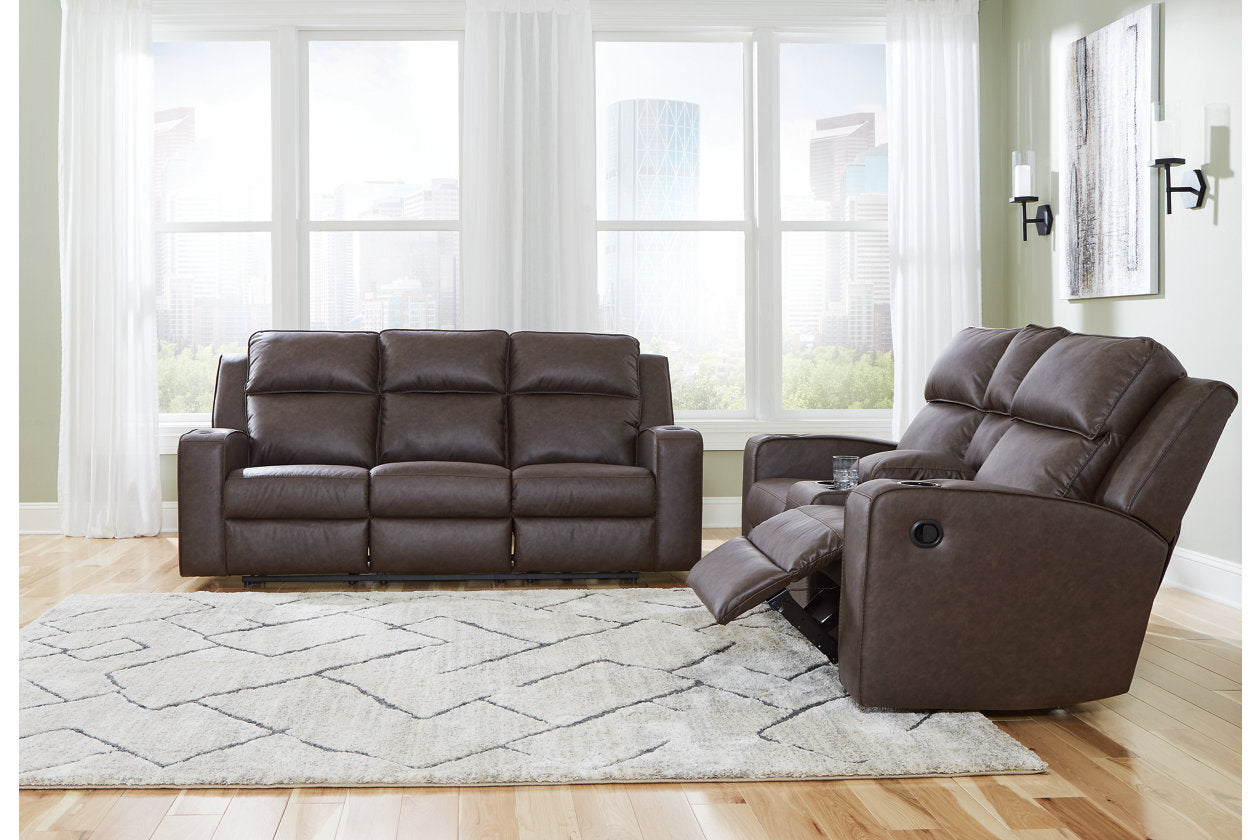 Ashley Lavenhorne Umber Reclining Living Room Set – Luna Furniture