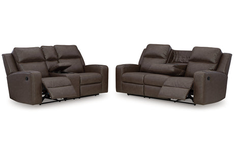 Lavenhorne Umber Reclining Living Room Set from Ashley - Luna Furniture