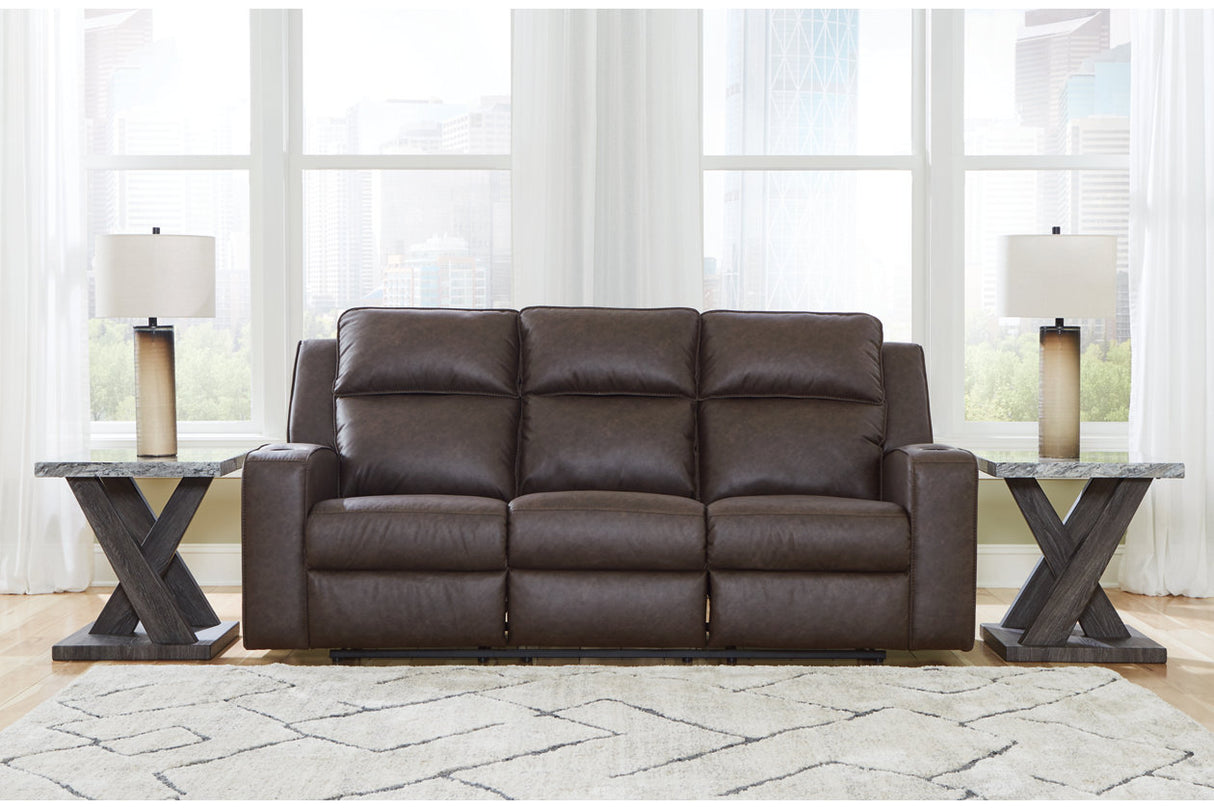 Lavenhorne Umber Reclining Sofa, Loveseat and Recliner from Ashley - Luna Furniture