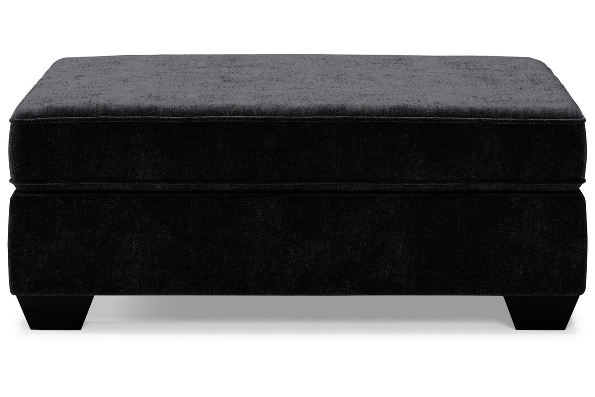 Lavernett Charcoal 3-Piece Sectional and Oversized Ottoman from Ashley - Luna Furniture