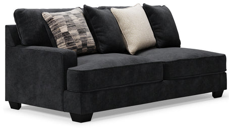 Lavernett Charcoal 5-Piece Sectional and Ottoman from Ashley - Luna Furniture