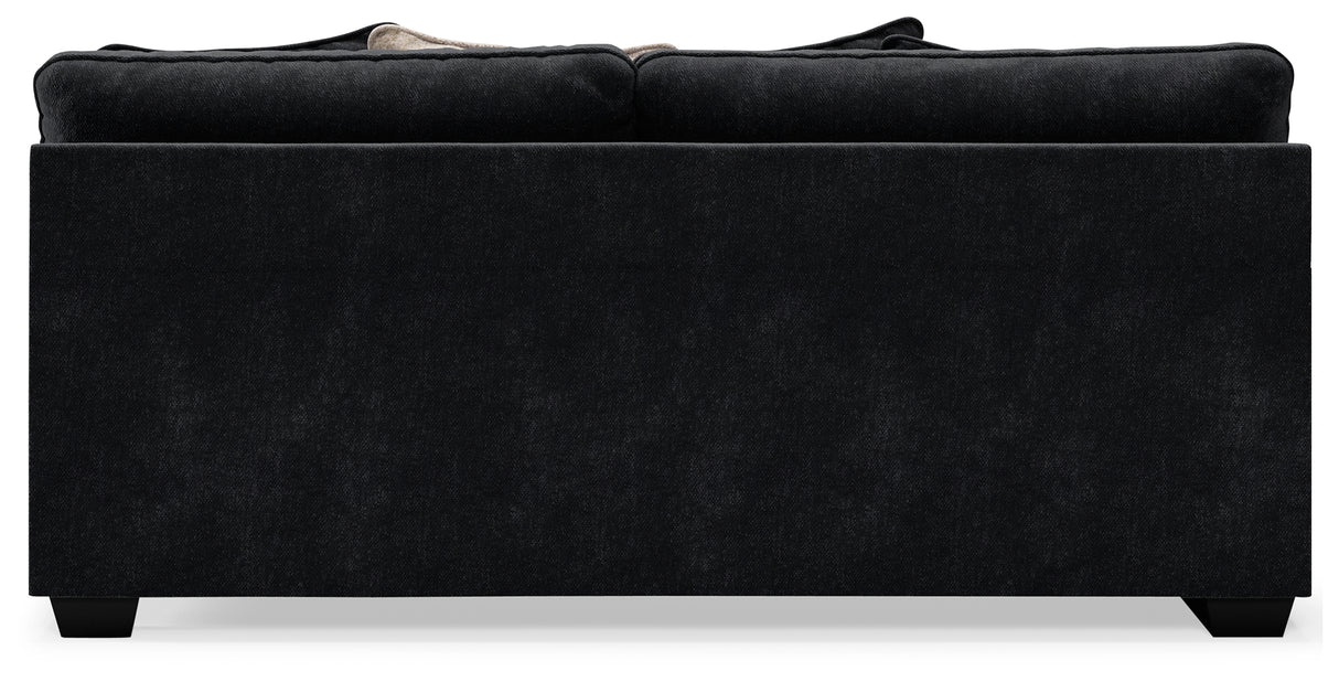 Lavernett Charcoal 5-Piece Sectional and Ottoman from Ashley Furniture - Luna Furniture