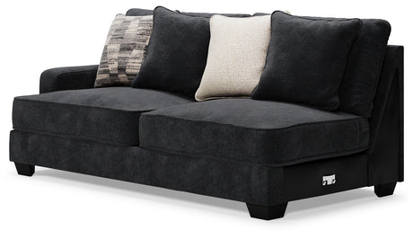 Lavernett Charcoal 5-Piece Sectional and Ottoman from Ashley - Luna Furniture