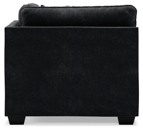 Lavernett Charcoal 5-Piece Sectional and Ottoman from Ashley - Luna Furniture