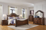 Lavinton King Panel Bed with Dresser and Nightstand in Brown from Ashley - Luna Furniture