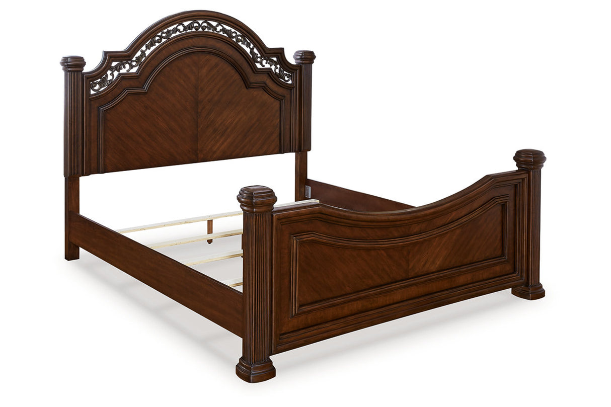 Lavinton Brown Queen Poster Bed from Ashley - Luna Furniture