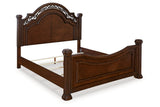 Lavinton Brown Queen Poster Bed from Ashley - Luna Furniture