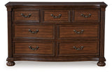 Lavinton California King Poster Bed with Dresser in Brown from Ashley Furniture - Luna Furniture
