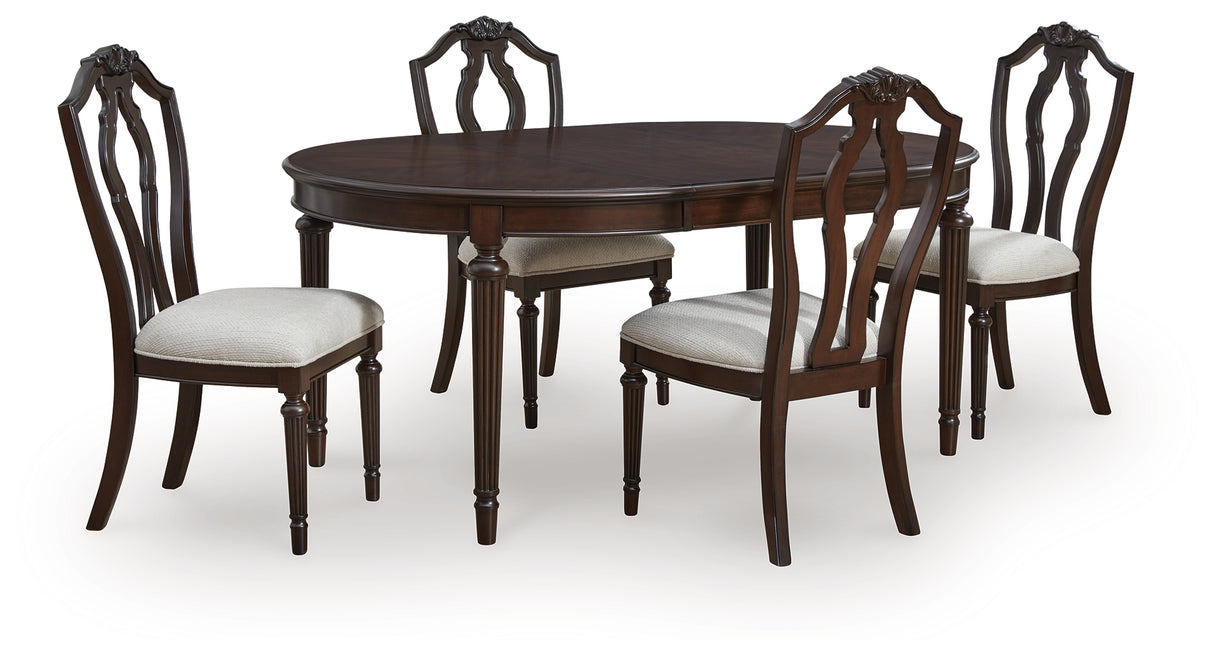 Lavinton Dining Table and 4 Chairs in Brown from Ashley - Luna Furniture