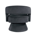 Lavon Dark Gray Swivel Chair from Homelegance - Luna Furniture