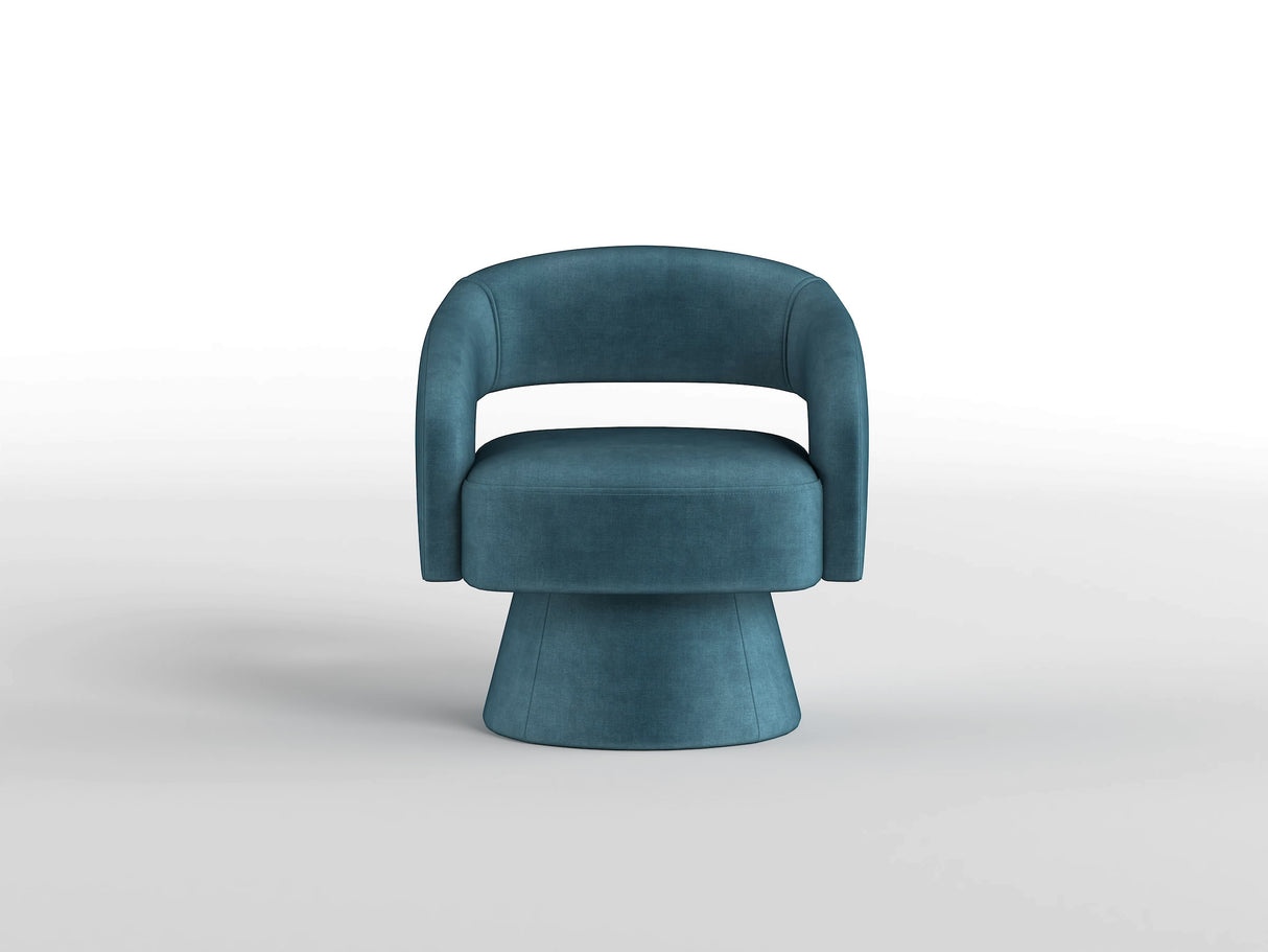 Lavon Dark Gray Swivel Chair from Homelegance - Luna Furniture
