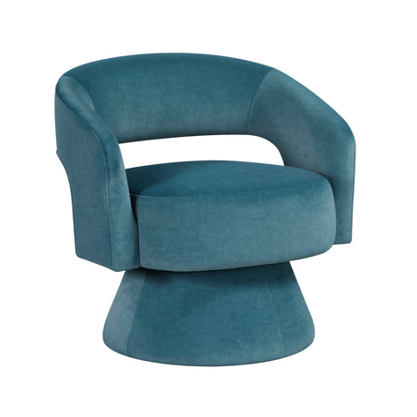 Lavon Dark Teal Swivel Chair from Homelegance - Luna Furniture