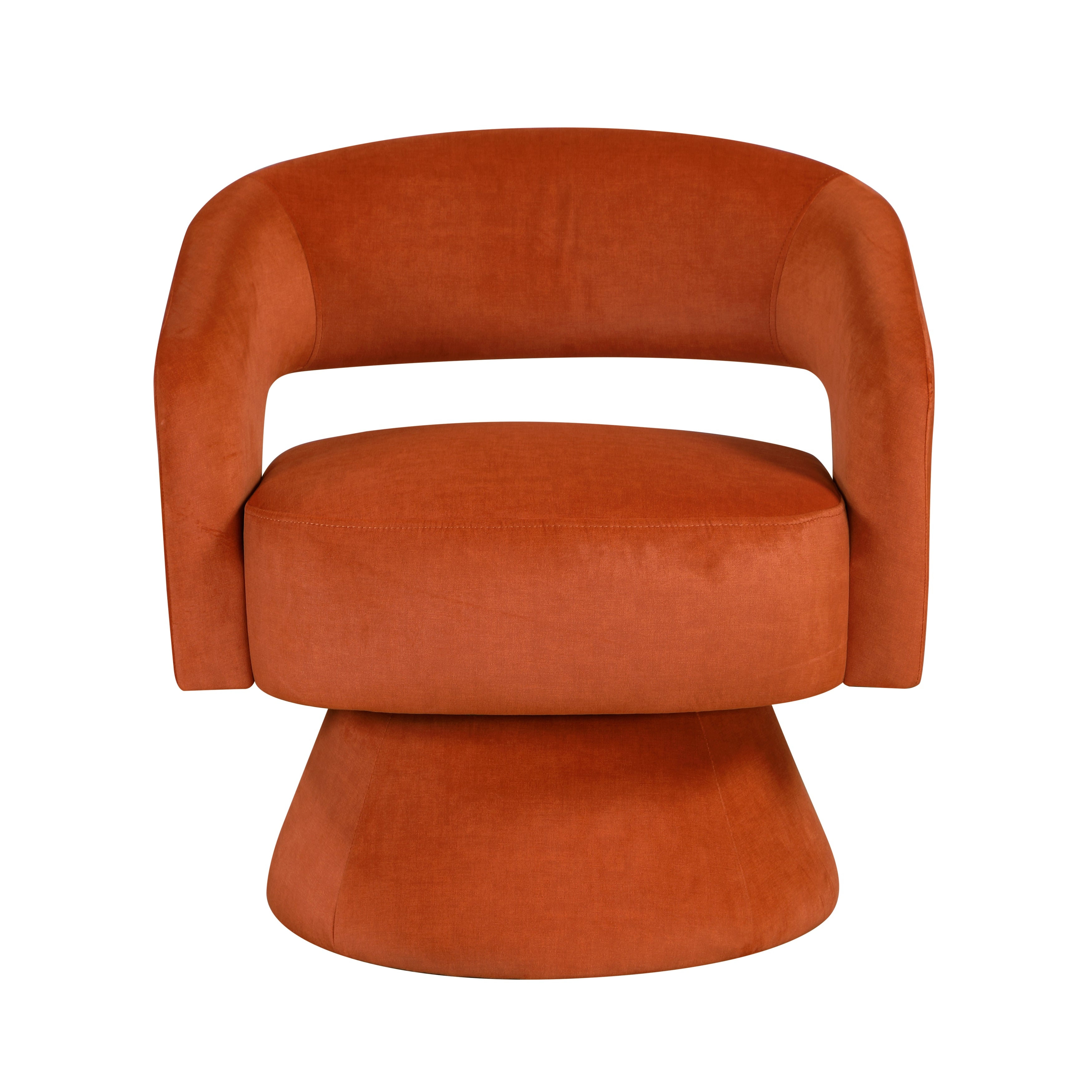 Homelegance Lavon Orange Swivel Chair – 360-Degree Swivel | Luna