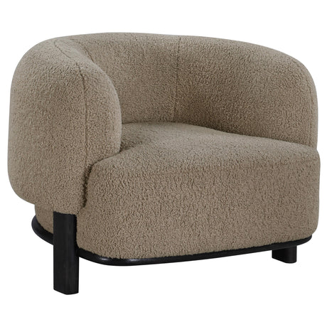 Lawler Mushroom Upholstered Barrel Back Accent Chair from Coaster - Luna Furniture