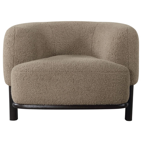 Lawler Mushroom Upholstered Barrel Back Accent Chair from Coaster - Luna Furniture