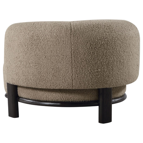 Lawler Mushroom Upholstered Barrel Back Accent Chair from Coaster - Luna Furniture