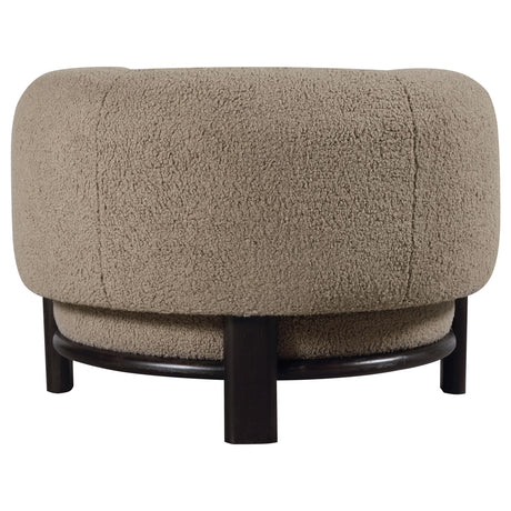 Lawler Mushroom Upholstered Barrel Back Accent Chair from Coaster - Luna Furniture