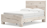 Lawroy Full Panel Bed with 2 Nightstands in Light Natural from Ashley - Luna Furniture