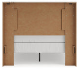 Lawroy Full Panel Headboard with Mirrored Dresser, Chest and 2 Nightstands in Light Natural from Ashley - Luna Furniture
