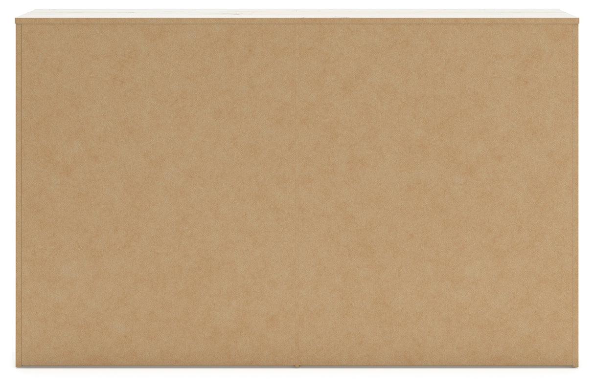 Lawroy Full Panel Storage Bed with Dresser and 2 Nightstands in Light Natural from Ashley - Luna Furniture