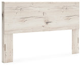 Lawroy King Panel Headboard with Mirrored Dresser, Chest and Nightstand in Light Natural from Ashley - Luna Furniture