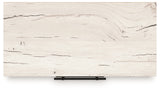 Lawroy King Panel Storage Bed with Mirrored Dresser, Chest and 2 Nightstands in Light Natural from Ashley - Luna Furniture