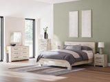 Lawroy Light Natural King Panel Bed from Ashley - Luna Furniture