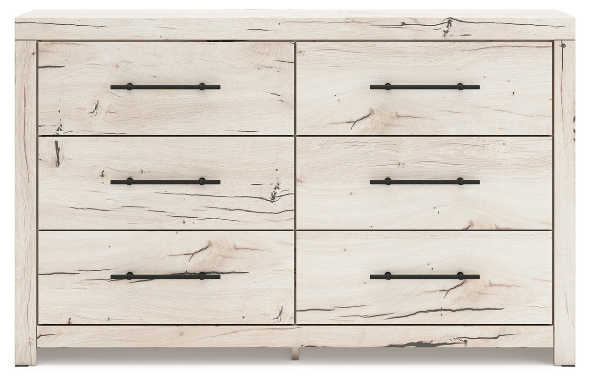 Lawroy Light Natural King Storage Bed, Dresser and Nightstand from Ashley Furniture - Luna Furniture