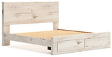 Lawroy Light Natural King Storage Bed, Dresser and Nightstand from Ashley Furniture - Luna Furniture