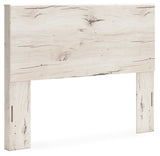 Lawroy Queen Panel Headboard with Mirrored Dresser and Nightstand in Light Natural from Ashley - Luna Furniture