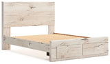 Lawroy Queen Panel Storage Bed with Dresser in Light Natural from Ashley - Luna Furniture