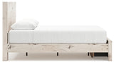 Lawroy Queen Panel Storage Bed with Dresser in Light Natural from Ashley - Luna Furniture