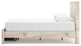 Lawroy Queen Panel Storage Bed with Dresser in Light Natural from Ashley - Luna Furniture
