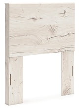 Lawroy Twin Panel Headboard with Mirrored Dresser, Chest and Nightstand in Light Natural from Ashley - Luna Furniture