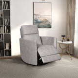 Lawson Latte Linen Swivel Glider Recliner Chair from Midinmod - Luna Furniture