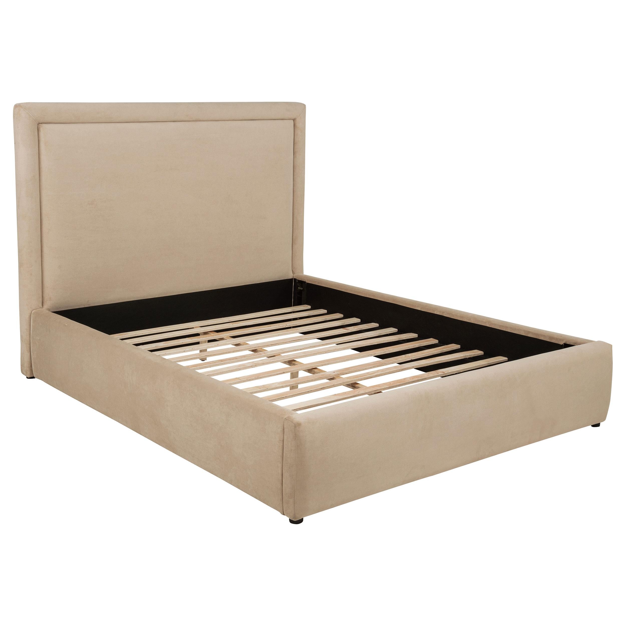Lawson Light Saddle 55-inch Upholstered Full Platform Bed – Luna