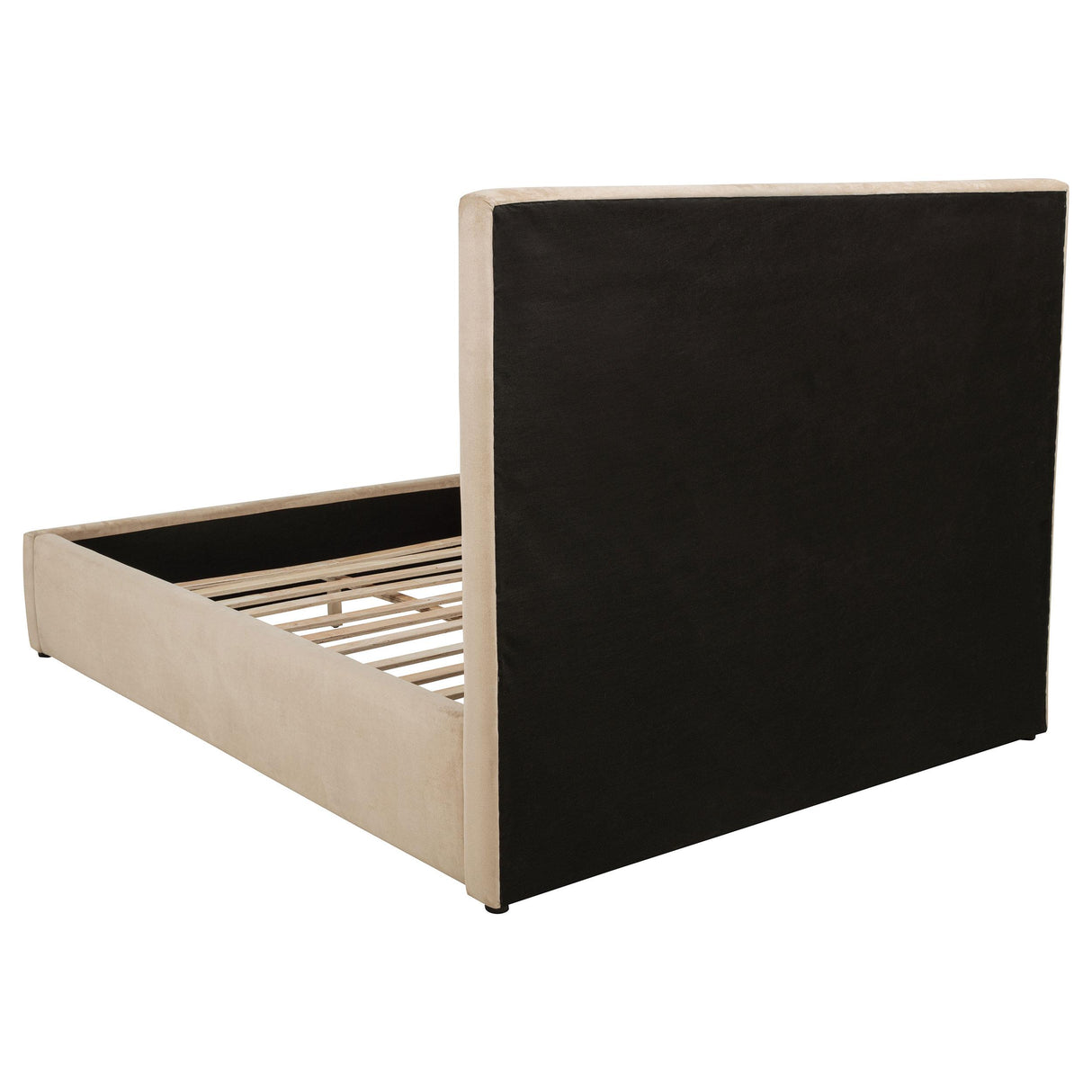 Lawson Light Saddle 55-inch Upholstered Queen Platform Bed from Coaster - Luna Furniture