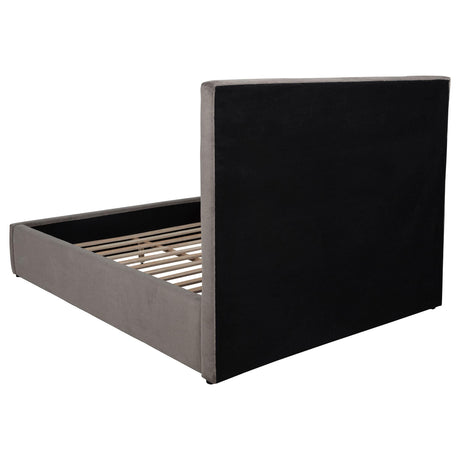 Lawson Mushroom 55-inch Upholstered Eastern King Platform Bed from Coaster - Luna Furniture