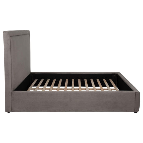 Lawson Mushroom 55-inch Upholstered Full Panel Platform Bed from Coaster - Luna Furniture