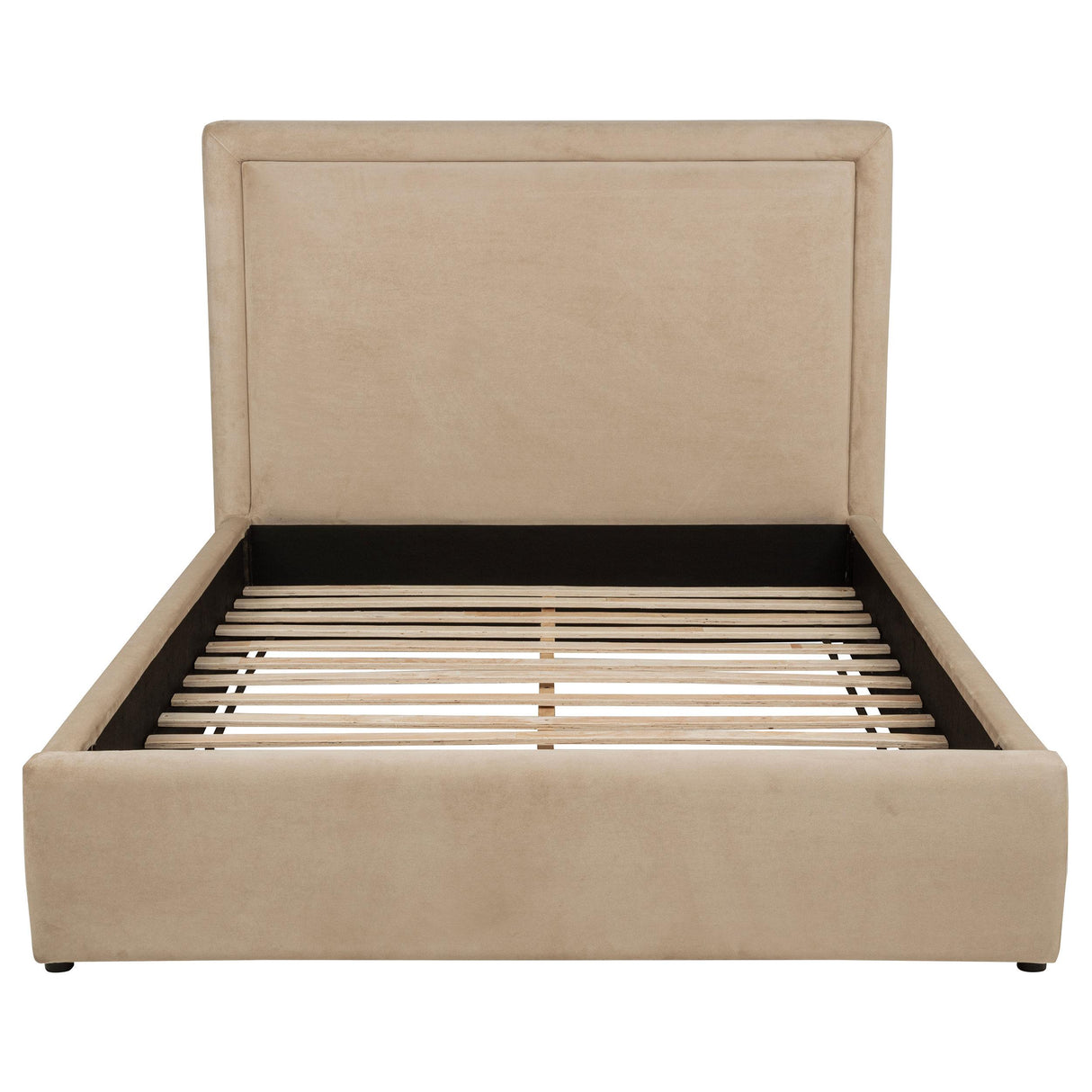 Lawson Saddle 55-inch Upholstered Eastern King Platform Bed from Coaster - Luna Furniture