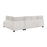 Lawson Taupe 2-Piece Sectional with Chaise from Homelegance - Luna Furniture