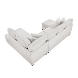 Lawson Taupe 2-Piece Sectional with Chaise from Homelegance - Luna Furniture