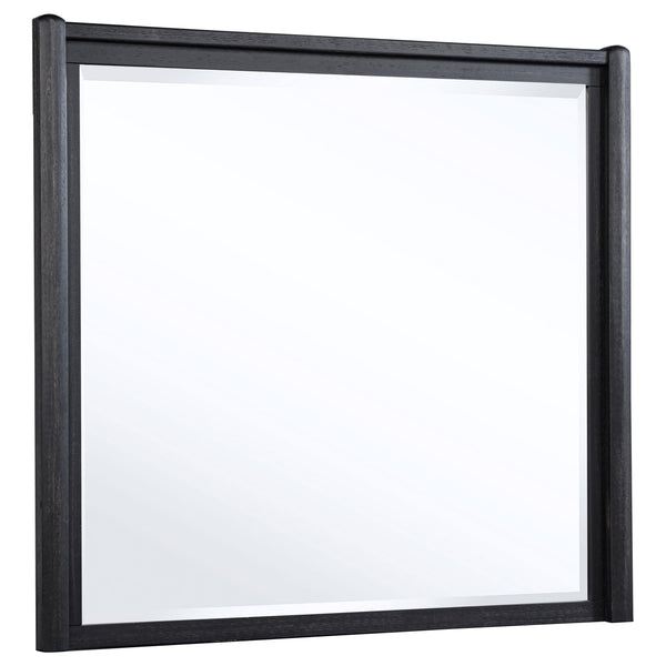 Leandro Burnished Black Dresser Mirror (Mirror Only)