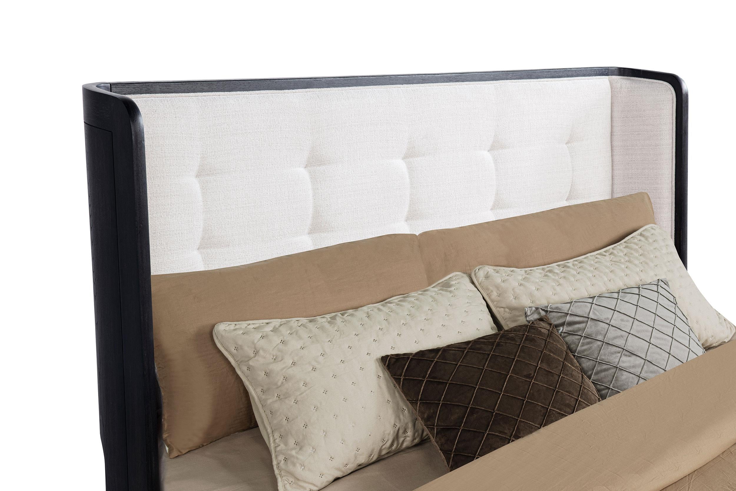 Coaster Leandro Burnished Black 4-Piece Queen Bedroom Set – Luna