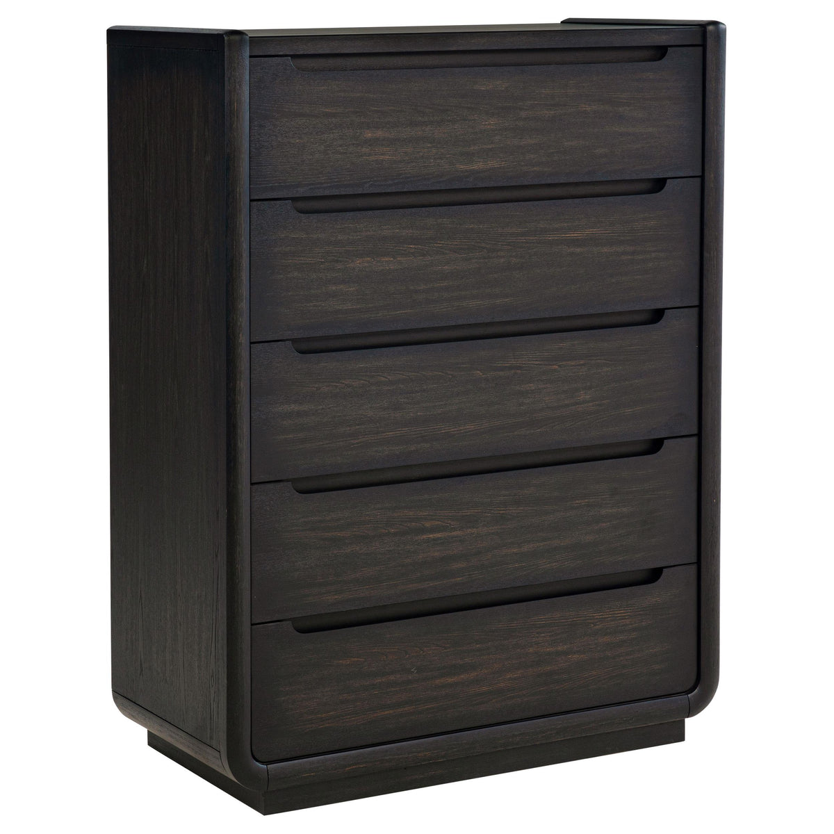 Leandro Burnished Black 5-Drawer Bedroom Chest from Coaster - Luna Furniture