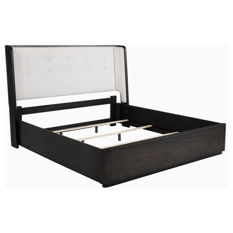 Leandro Burnished Black 5-Piece Queen Bedroom Set from Coaster - Luna Furniture