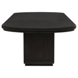 Leandro Burnished Black/Cream 9-Piece Rectangular Dining Table Set from Coaster - Luna Furniture