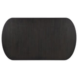 Leandro Burnished Black/Cream 9-Piece Rectangular Dining Table Set from Coaster - Luna Furniture