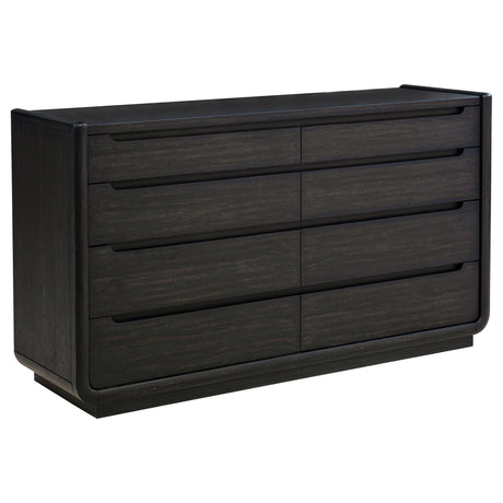 Leandro Burnished Black 8-Drawer Bedroom Dresser from Coaster - Luna Furniture